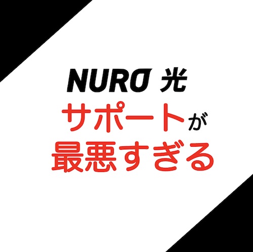 nuro光　サポート　最悪　デメリット